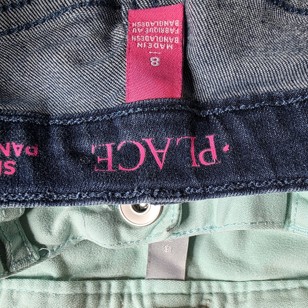 Childrens Place Girls Bermuda Length Pastel Shorts Bundle Of 5 Size 8 - Picture 5 of 5